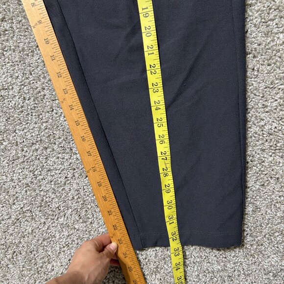 Eileen Fisher Womens Large Petite Black Tapered Pants Elastic Waist Soft Blend - Picture 6 of 10